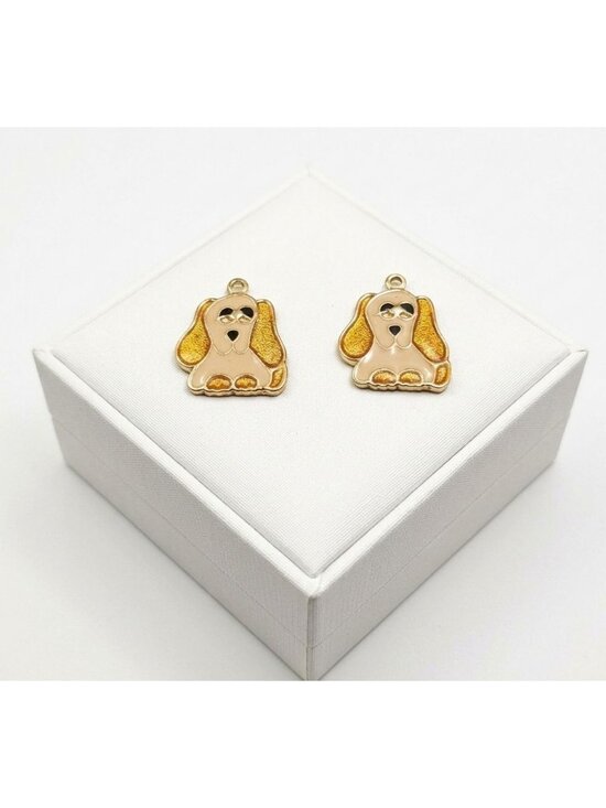 Jewelry - Vintage - Basset Hound Dog Earrings